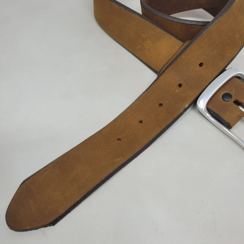 Tony Lama Belt Mens 36 Brown Leather Billy Bob C41319 Western Work Aged Bark USA